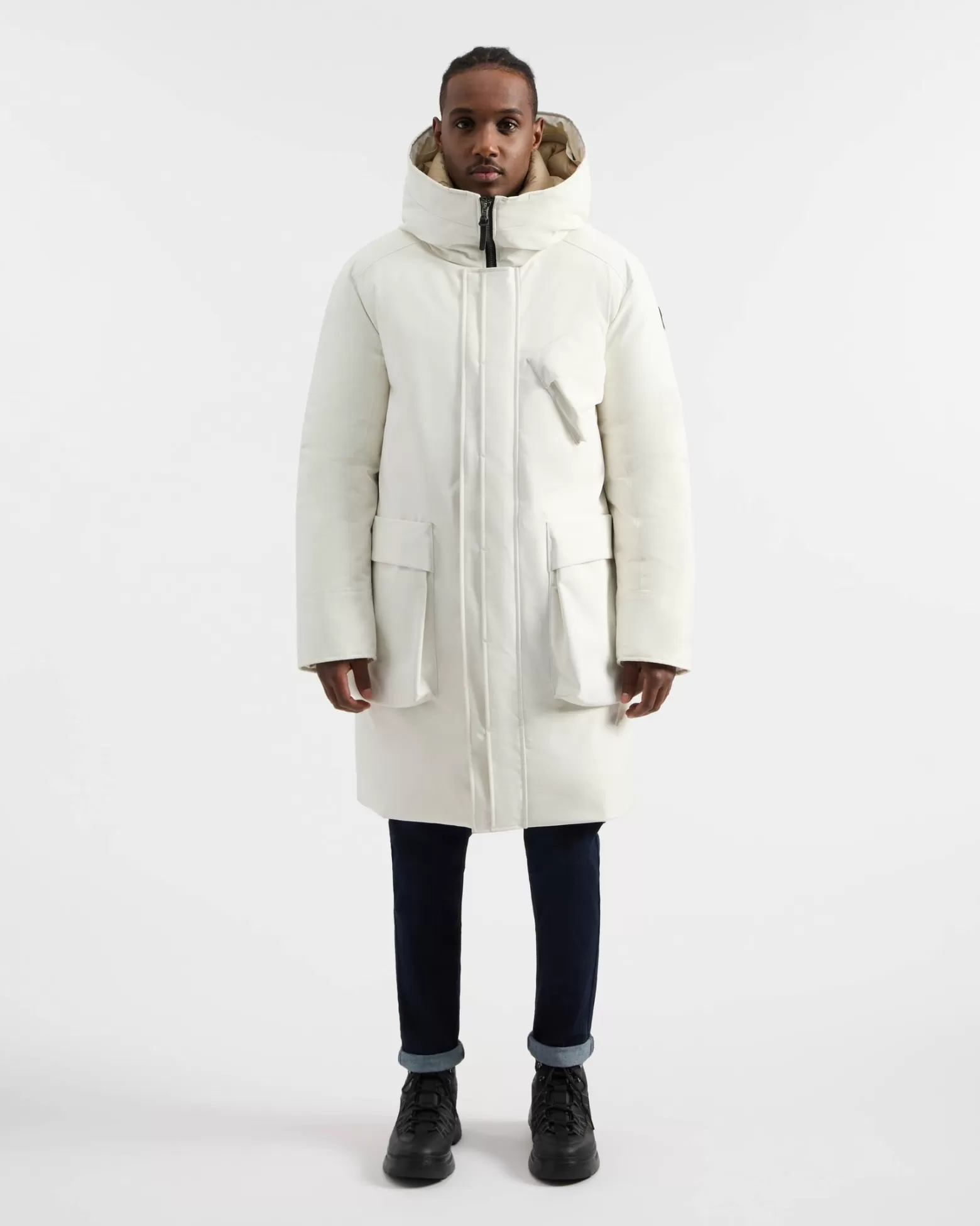Manteaux En Duvet | Manteaux Longs-Kanuk Manteau D'hiver Jonas - Blanc D'hiver