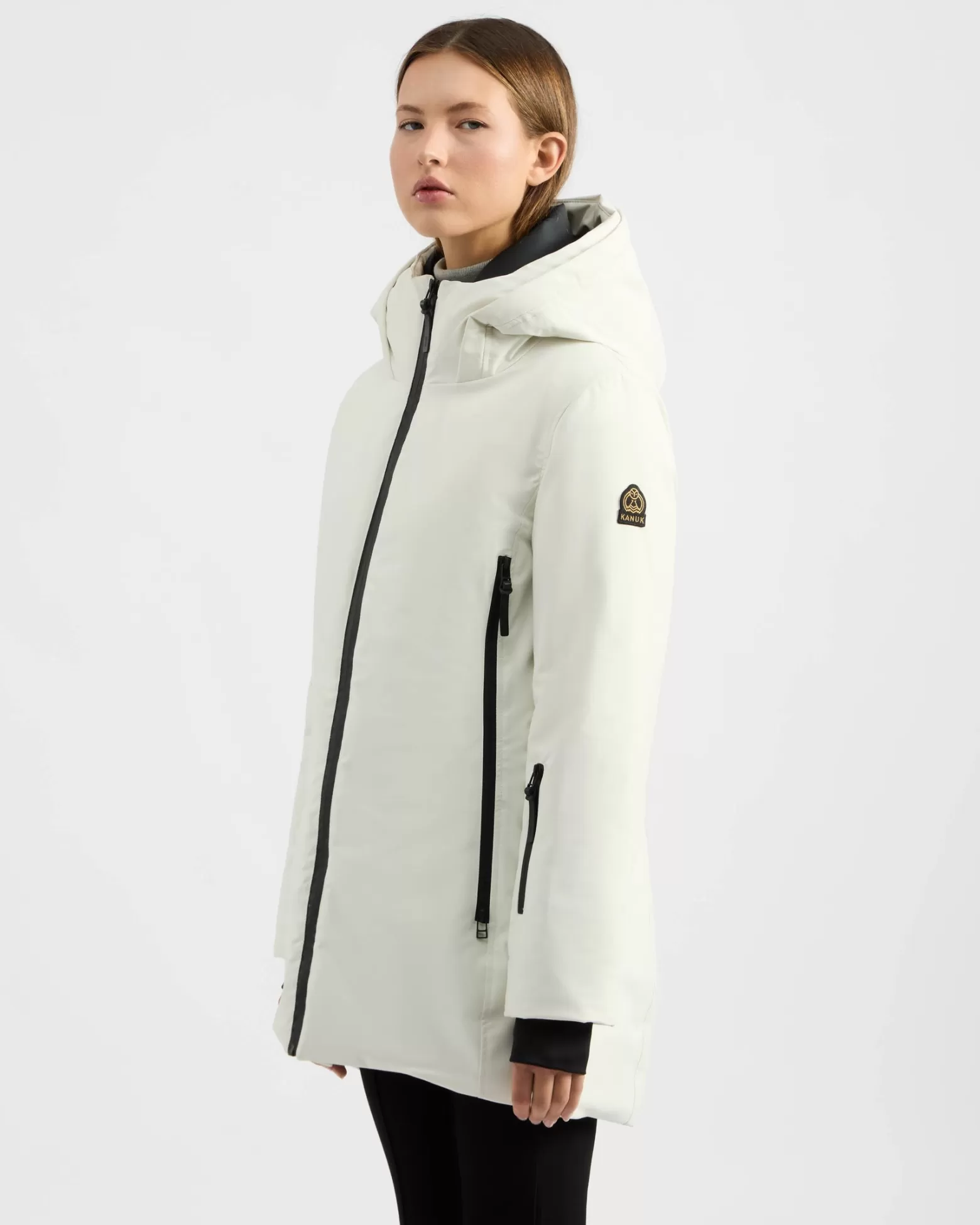 Manteaux En Isolant Synthétique | Manteaux Courts-Kanuk Manteau D'hiver Laurier - Blanc D'hiver