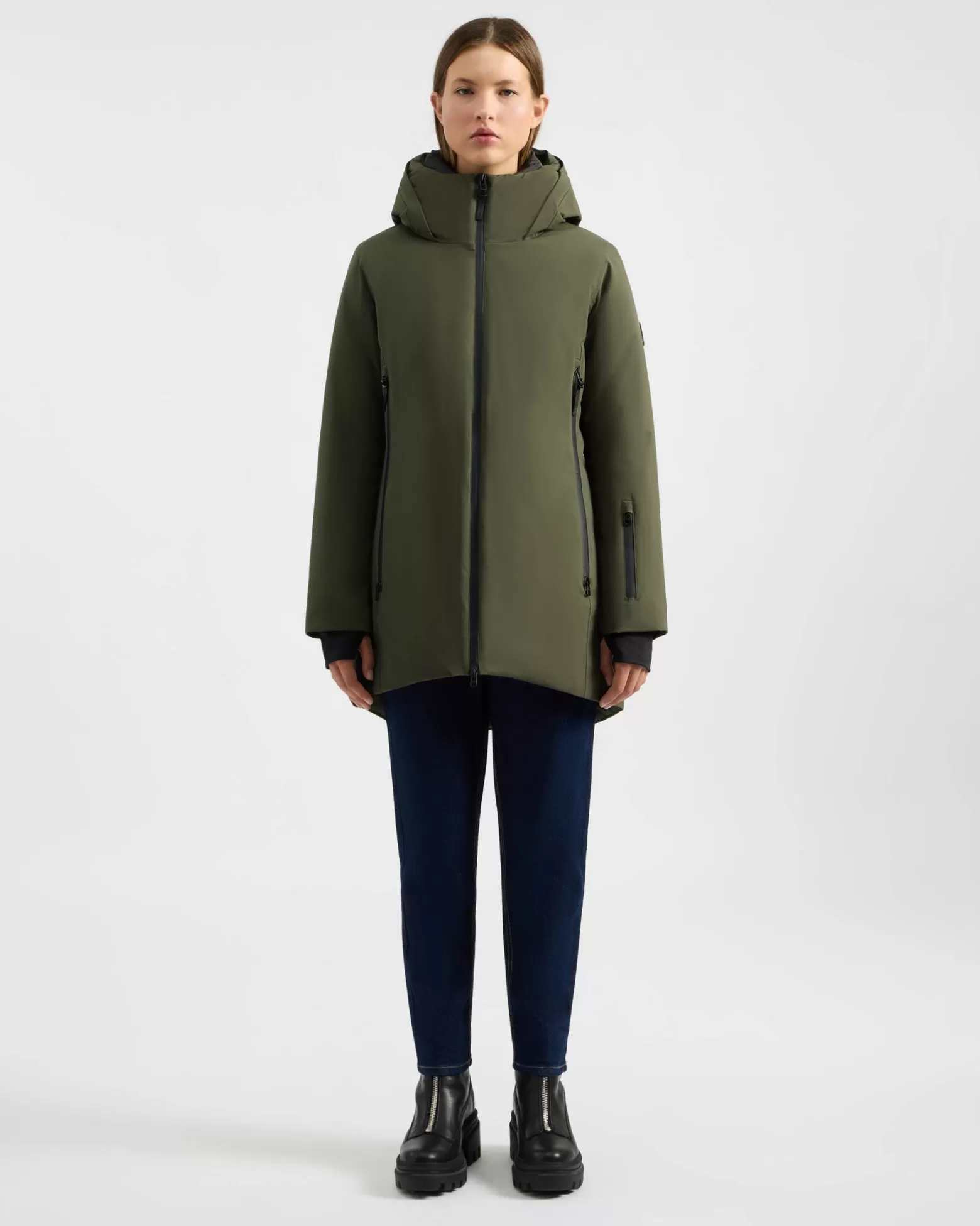 Manteaux En Isolant Synthétique | Manteaux Courts-Kanuk Manteau D'hiver Laurier - Vert Chasseur
