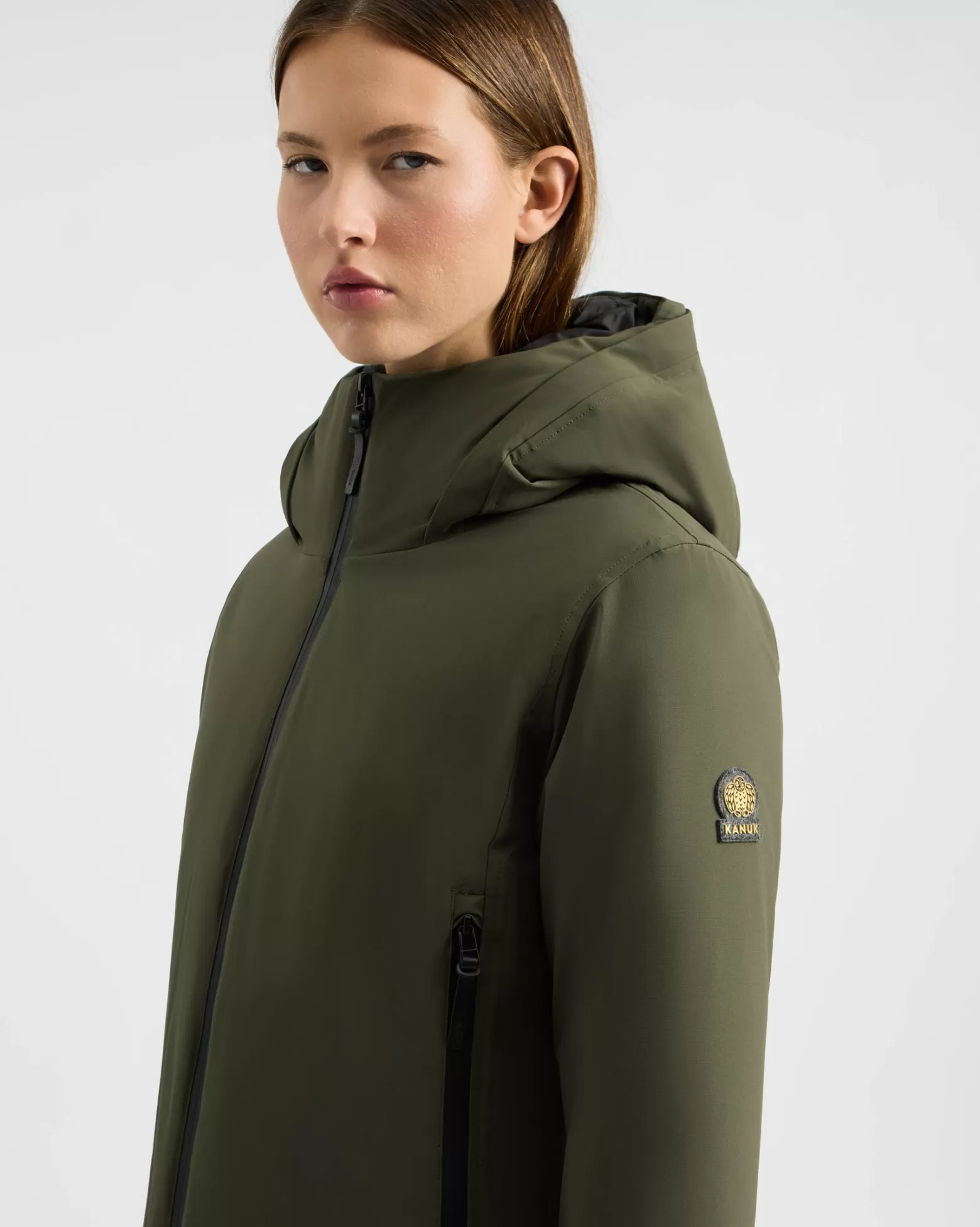 Manteaux En Isolant Synthétique | Manteaux Courts-Kanuk Manteau D'hiver Laurier - Vert Chasseur