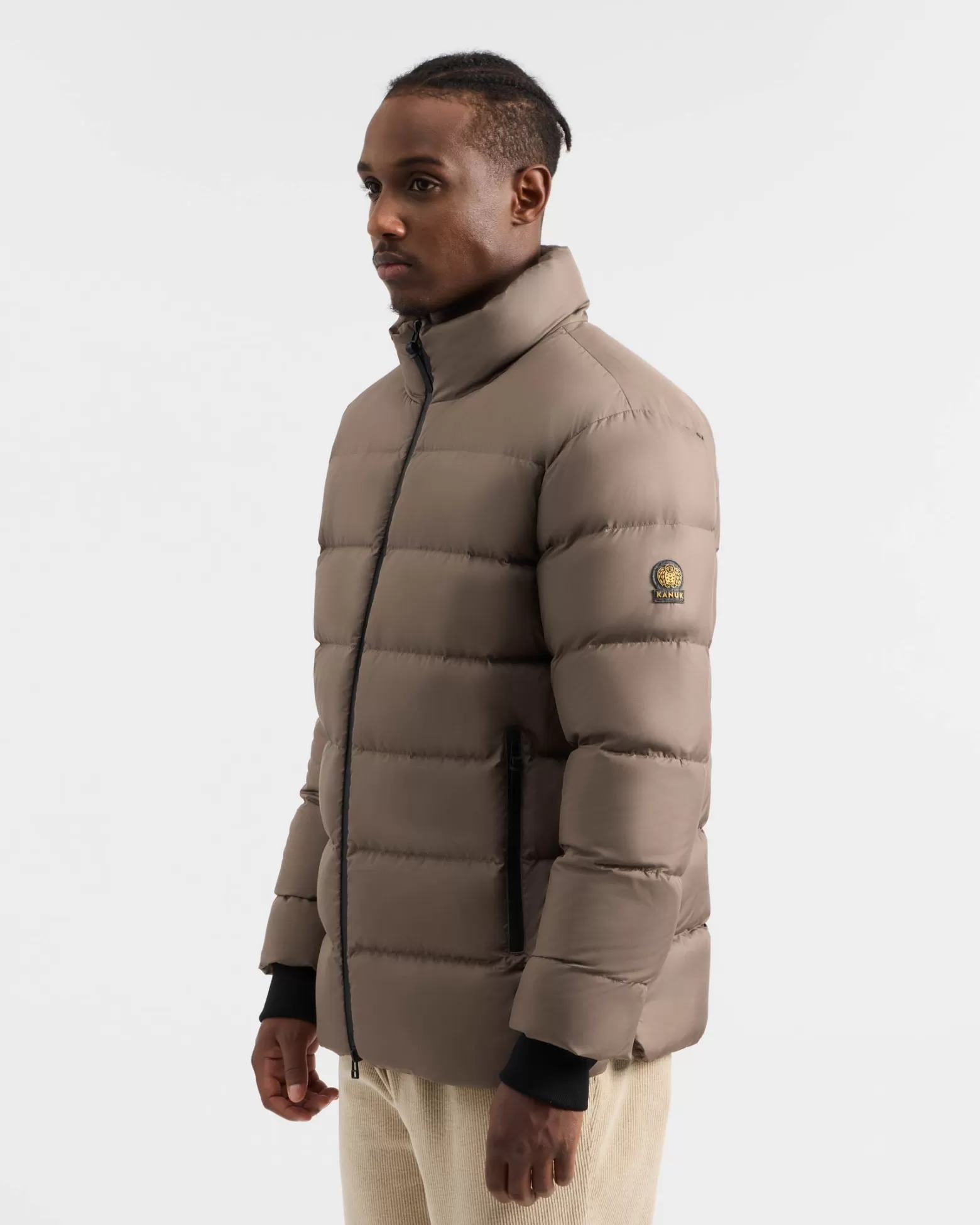 Manteaux En Duvet | Manteaux Doudounes-Kanuk Manteau D'hiver Lenox - Taupe Feutre