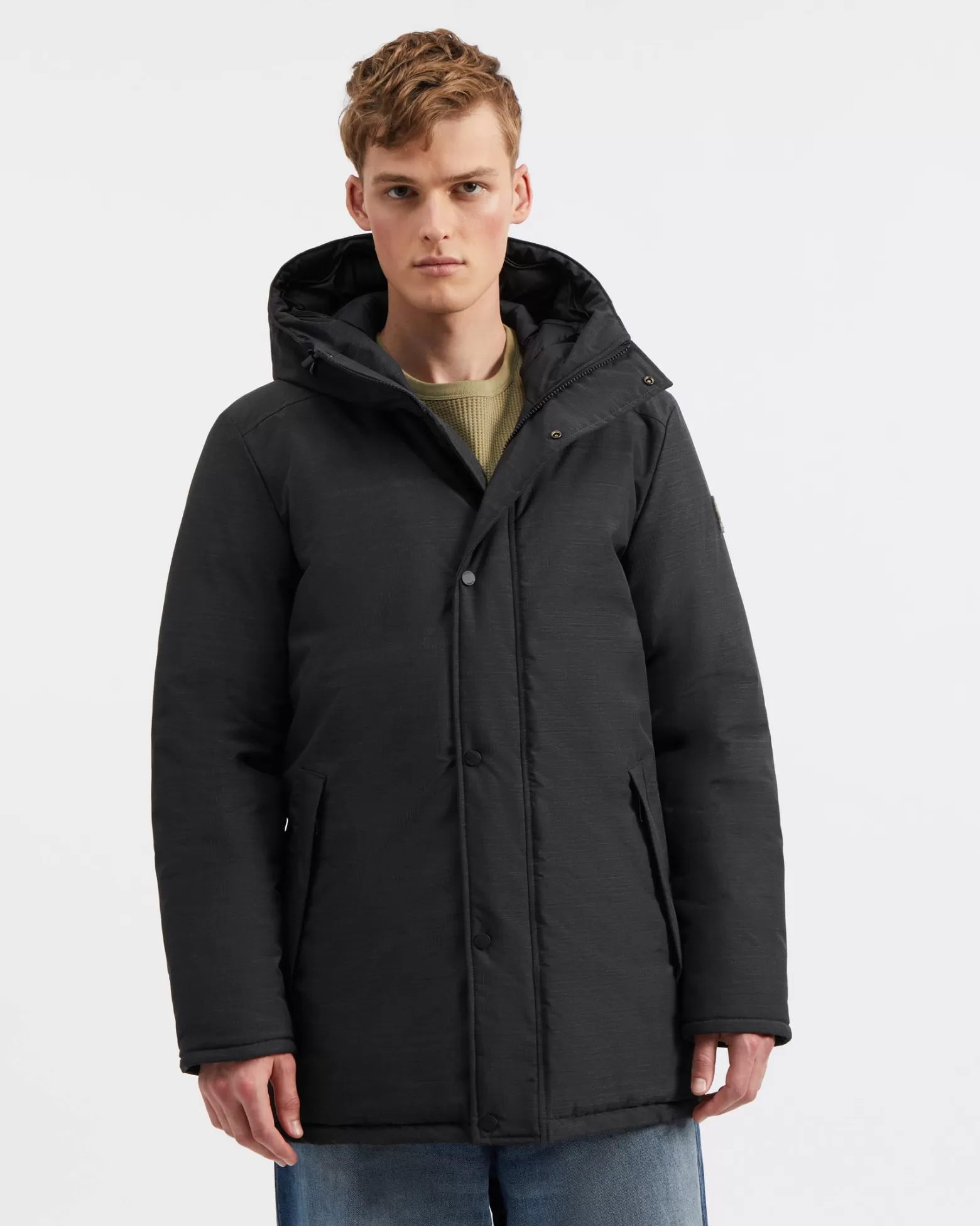 Manteaux En Isolant Synthétique | Manteaux Mi-Longs-Kanuk Manteau D'hiver Mont-Royal - Mélange Noir