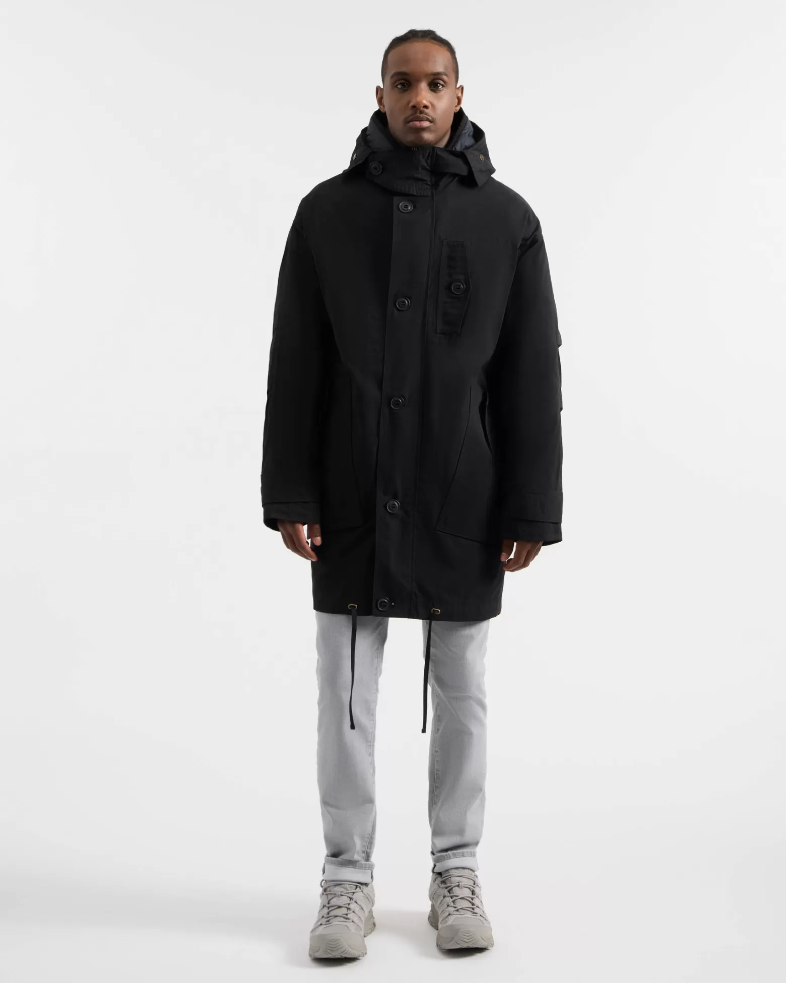 Manteaux En Duvet | Manteaux Mi-Longs-Kanuk Manteau Mi-saison Upikan - Noir