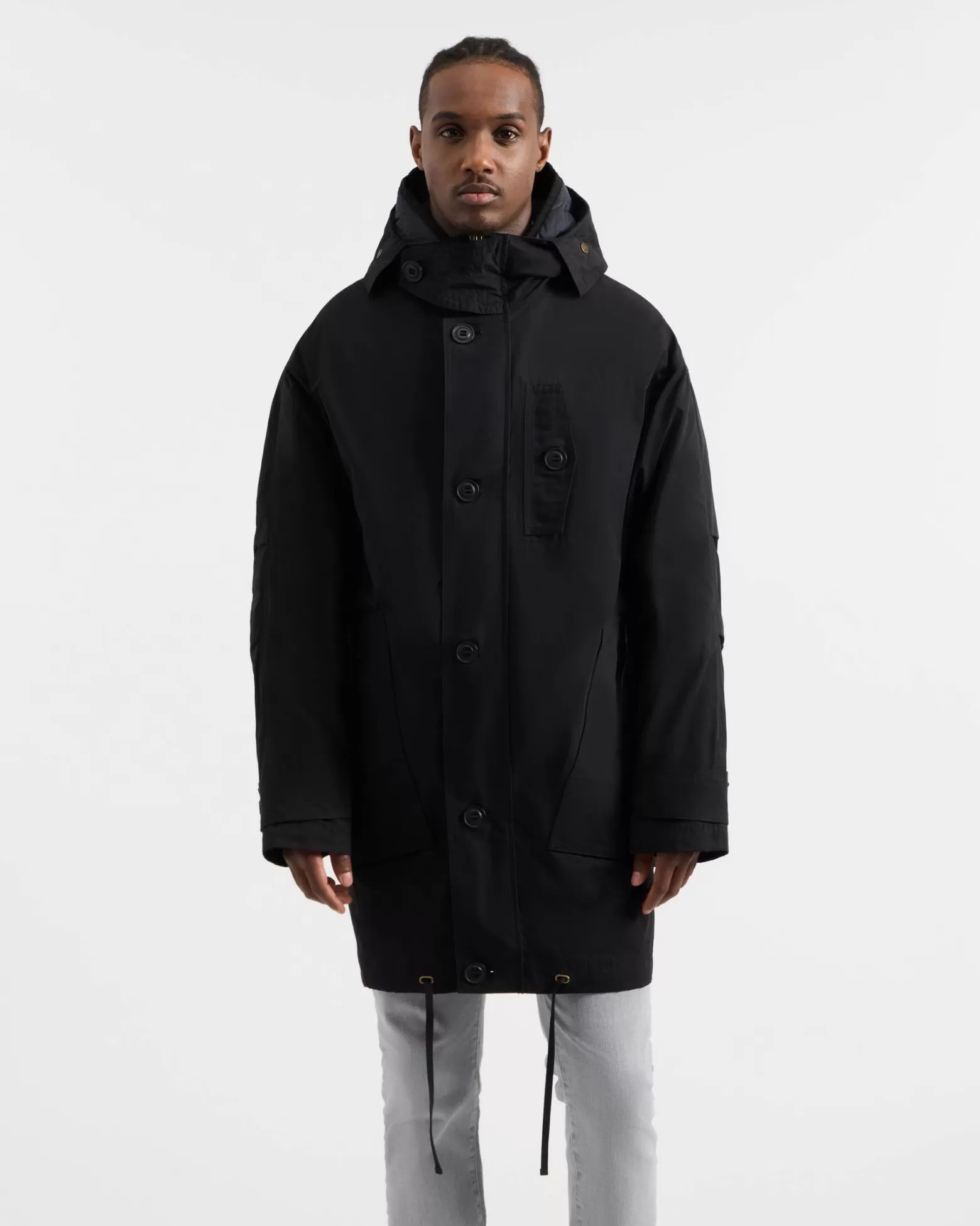 Manteaux En Duvet | Manteaux Mi-Longs-Kanuk Manteau Mi-saison Upikan - Noir