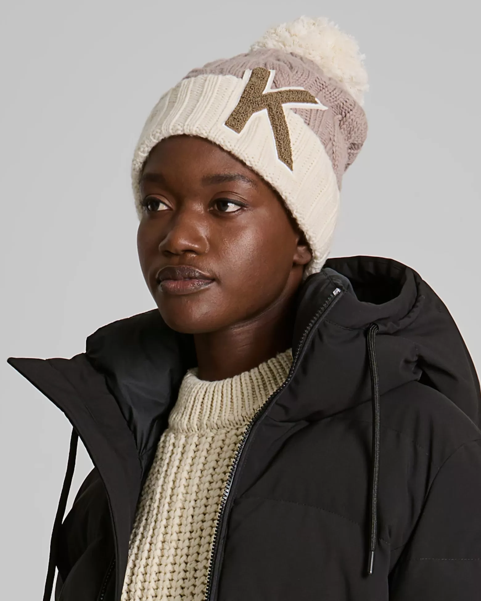 Chapeaux-Kanuk Tuque Rena - Taupe/Crème